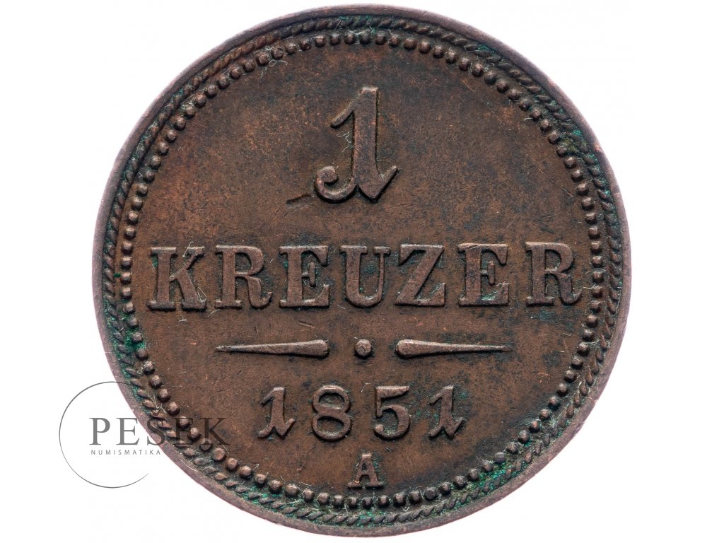 1 Krejcar 1851-E-1893-1