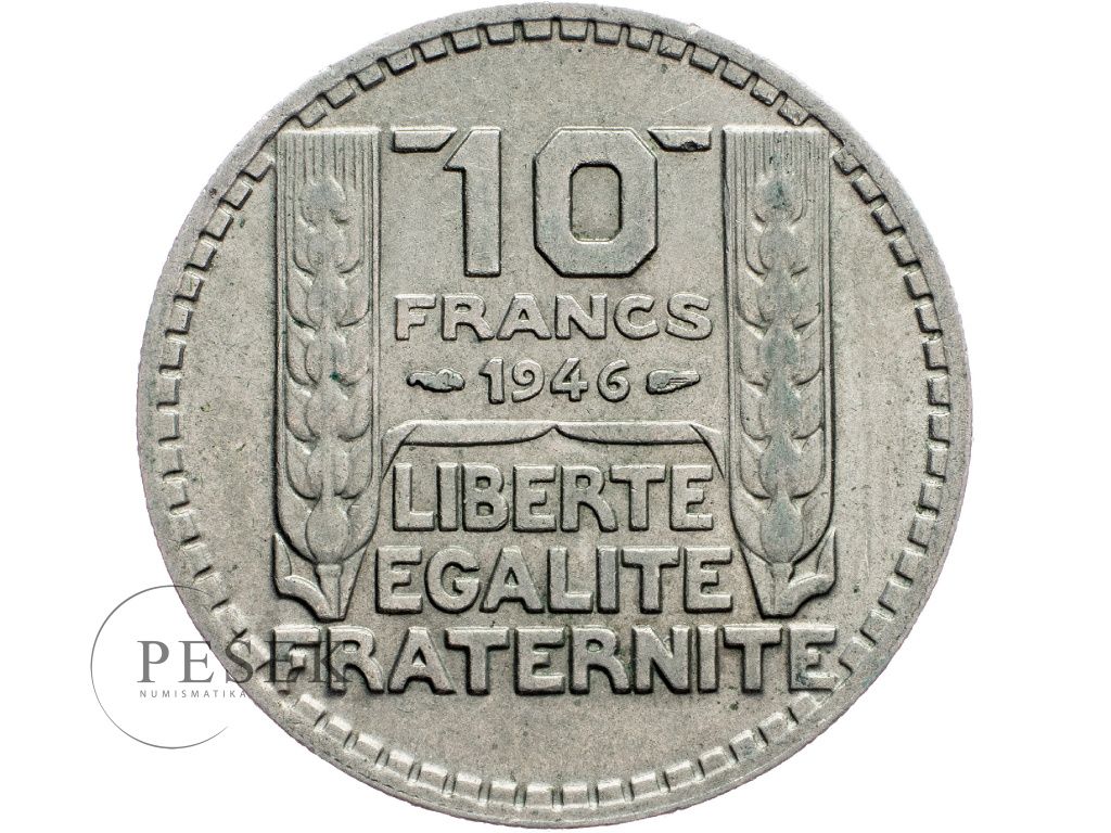 10 Francs 1946 Numismatika Pe ek 10 francs 1946 numismatika pe ek