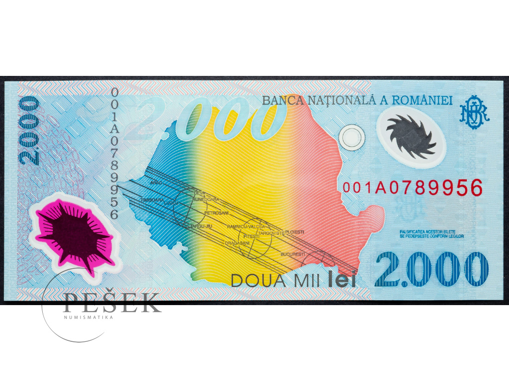 2000 Lei 1999 • Numismatika Pešek