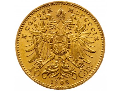 10 Koruna 1909, Schwartz
