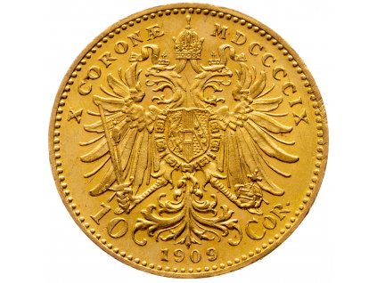 10 Koruna 1909, Schwartz