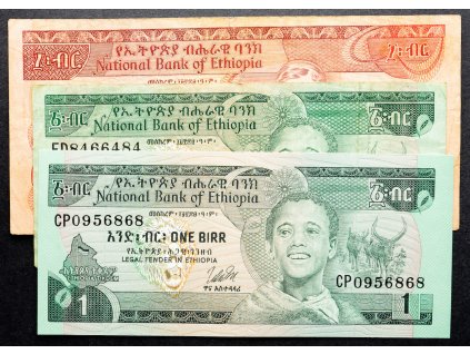 1 Birr, 10 Birr 1987, 1991, 1991-B-16315-1