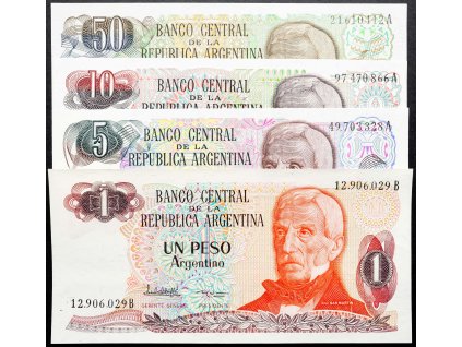 1, 5, 10, 50 Pesos 1983-1985-B-17803-1
