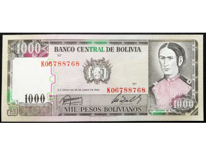 1000 Bolivianos 1982-B-17813-1