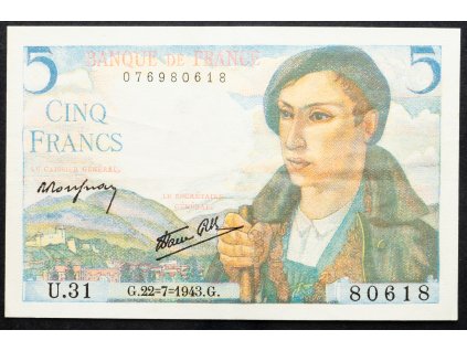 5 Francs 1943-B-16909-1