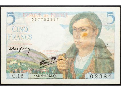 5 Francs 1943-B-16912-1