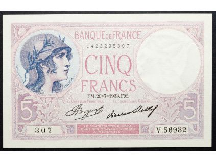 5 Francs 1933-B-16957-1