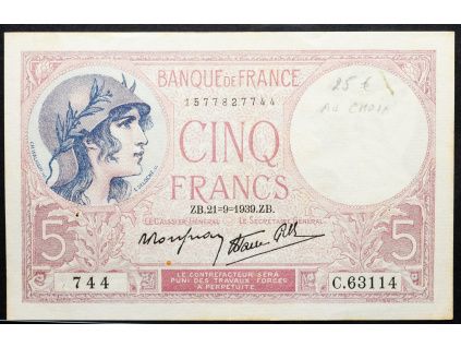 5 Francs 1939-B-16977-1
