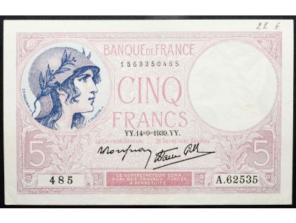 5 Francs 1939-B-16978-1