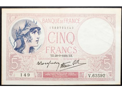 5 Francs 1939-B-16985-1