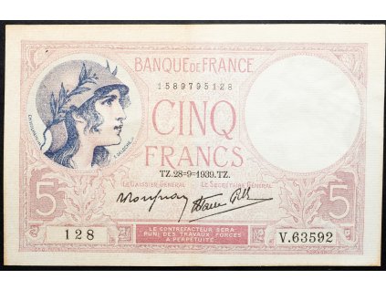5 Francs 1939-B-16986-1