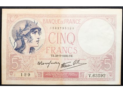 5 Francs 1939-B-16987-1