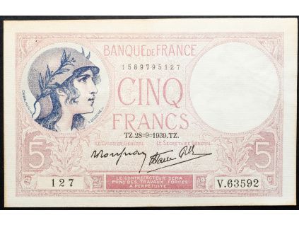 5 Francs 1939-B-16989-1