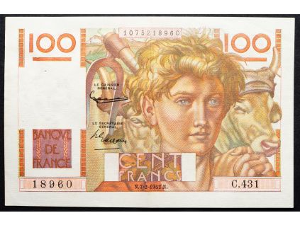 100 Francs 1952-B-17029-1