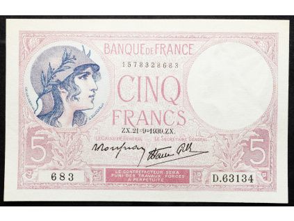 5 Francs 1939-B-17210-1