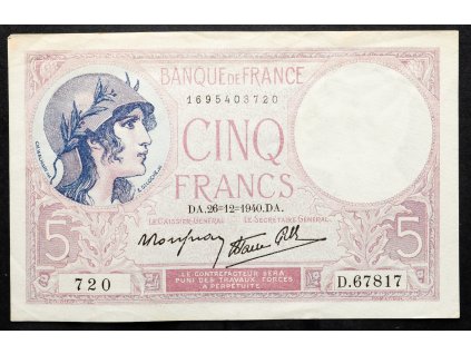 5 Francs 1940-B-17211-1