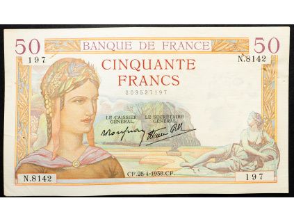 50 Francs 1938-B-17219-1