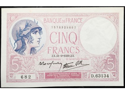 5 Francs 1939-B-17364-1