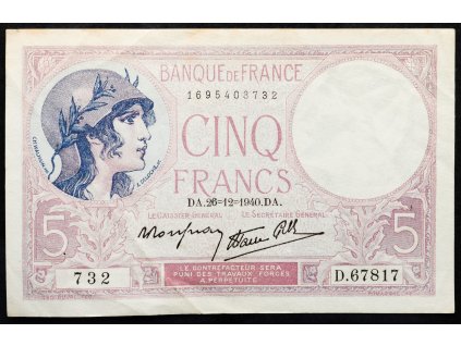 5 Francs 1940-B-17365-1