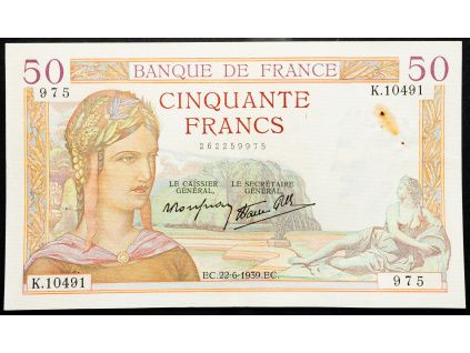 50 Francs 1939-B-17373-1