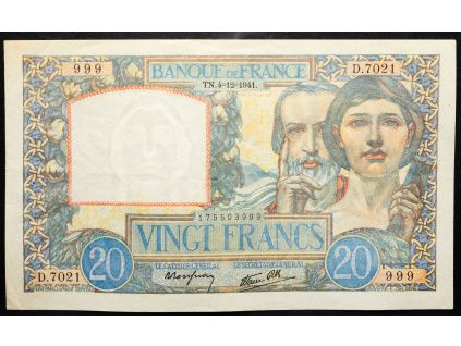 20 Francs 1941-B-17376-1