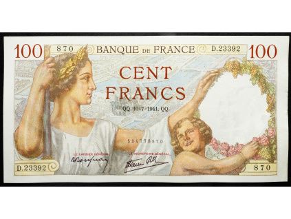 100 Francs 1941-B-17386-1