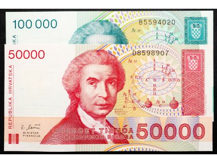 50000, 100000 Dinara 1993-B-18515-1