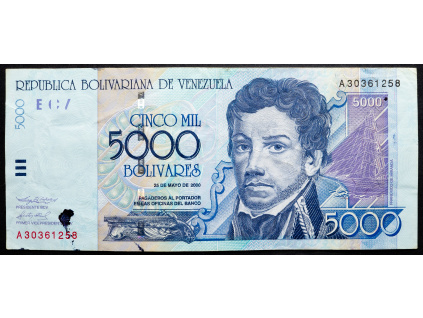 5000 Bolivares 2000-B-18365-1
