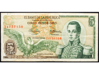 5 Pesos Oro 1965-B-20216-1