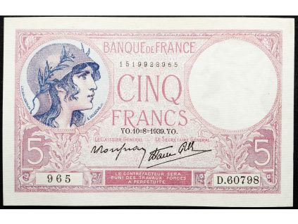5 Francs 1939-B-20735-1