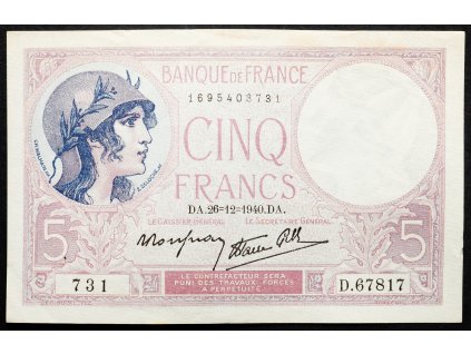 5 Francs 1940-B-20736-1