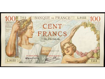 100 Francs 1940-B-20747-1