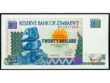 20 Dollars 1997-B-21580-1