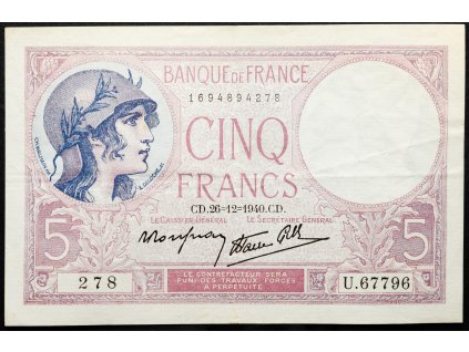 5 Francs 1940-B-21817-1