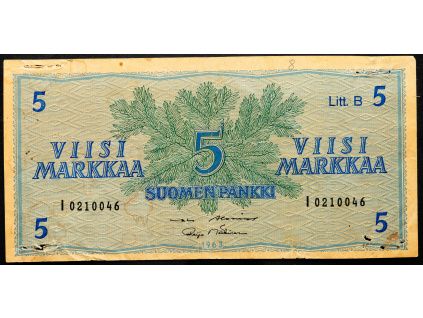 5 Markkaa 1963-B-21826-1