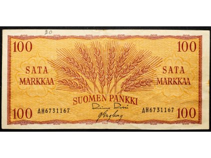 100 Markkaa 1957-B-21827-1