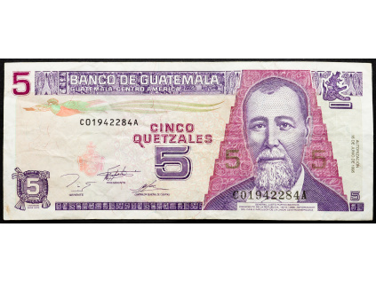 5 Quetzales 1995-B-21972-1