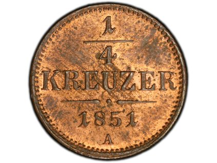 1/4 Krejcar 1851-PCGS-94-1