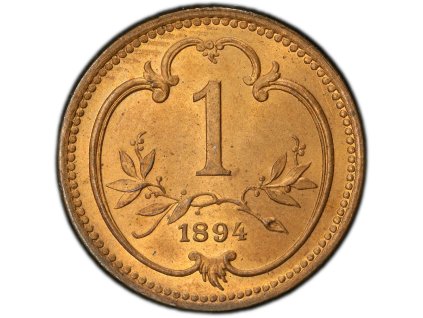 1 Haléř 1894-PCGS-112-1