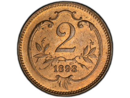 2 Haléř 1893-PCGS-133-1