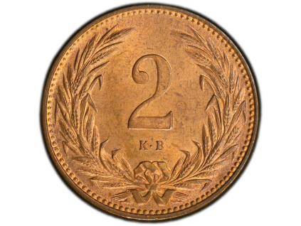 2 Fillér 1897-PCGS-163-1