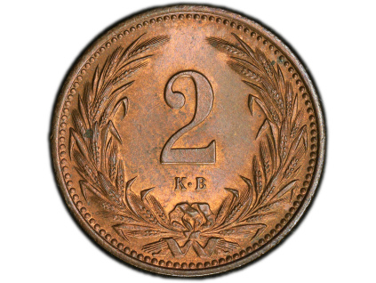 2 Fillér 1907-PCGS-179-1