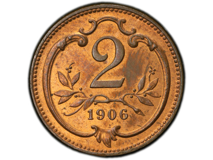 2 Haléř 1906-PCGS-197-1