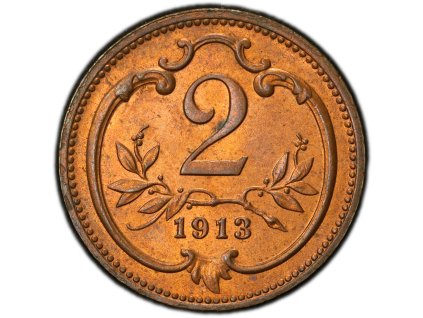 2 Haléř 1913-PCGS-210-1