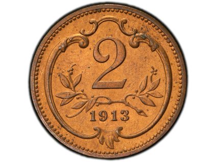 2 Haléř 1913-PCGS-211-1