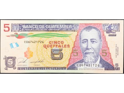 5 Quetzales 2018-B-22945-1