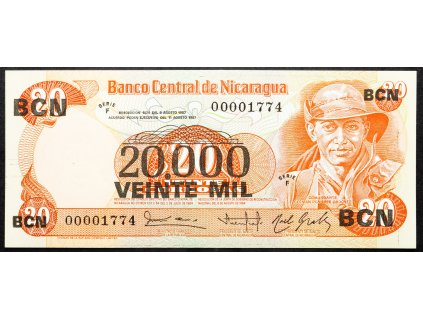 20000 Cordobas 1987-B-23044-1