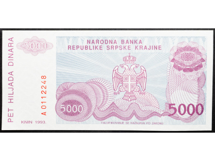5000 Dinara 1993-B-23075-1