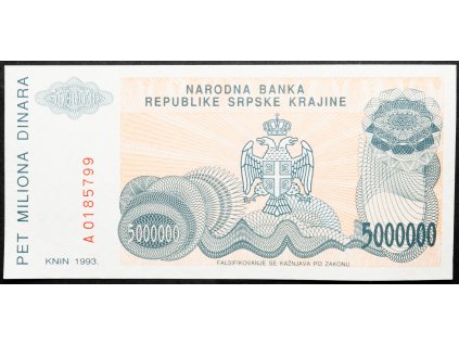 5000000 Dinara 1993-B-23079-1