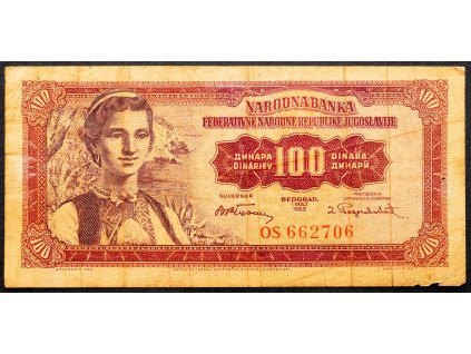 100 Dinara 1955-B-23114-1